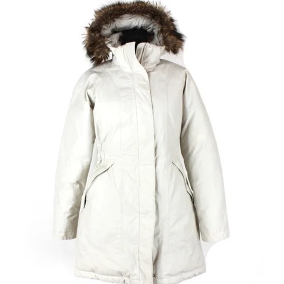 The North Face Hyvent Parka Ivory Down-Size Medium - Picture 1 of 4